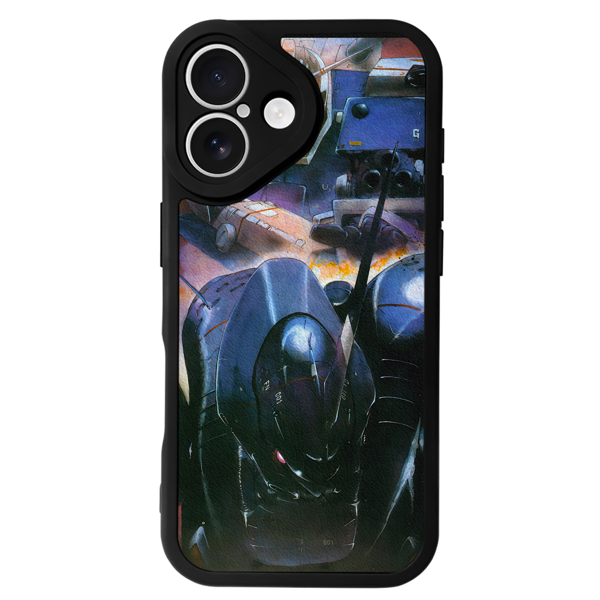 （画像用） 機動戦士ガンダム Mobile Suit Gundam 【iPhone 16シリーズ対応】シリコンスマホケース（レザー調） 材質：シリコン